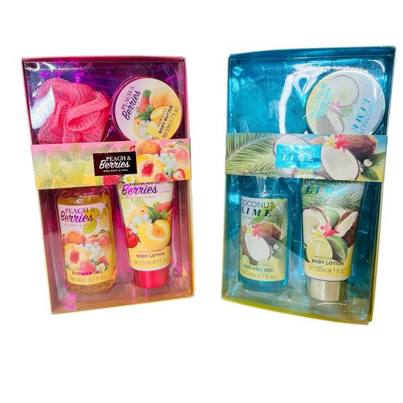 Mind Body & Soul Bath And Body Peach And Berries Gift Set - Picture 1 of 3